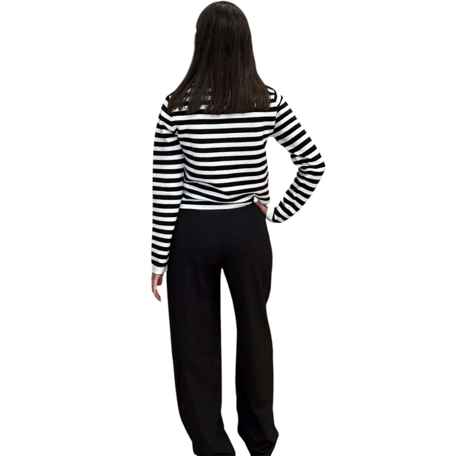 High-Waist Pleated Wide-Leg Trousers – Alicia DiMichele Boutique