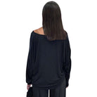 Black Italian Satin Blouse – Alicia DiMichele Boutique
