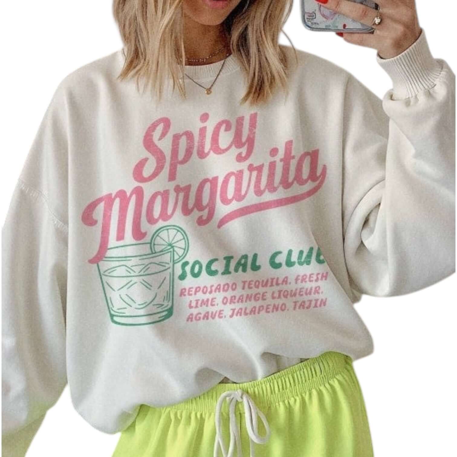 Spicy Margarita Social Club Graphic Sweatshirt – Alicia DiMichele Boutique
