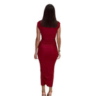 Cherry Ruched Midi Dress – Alicia DiMichele Boutique