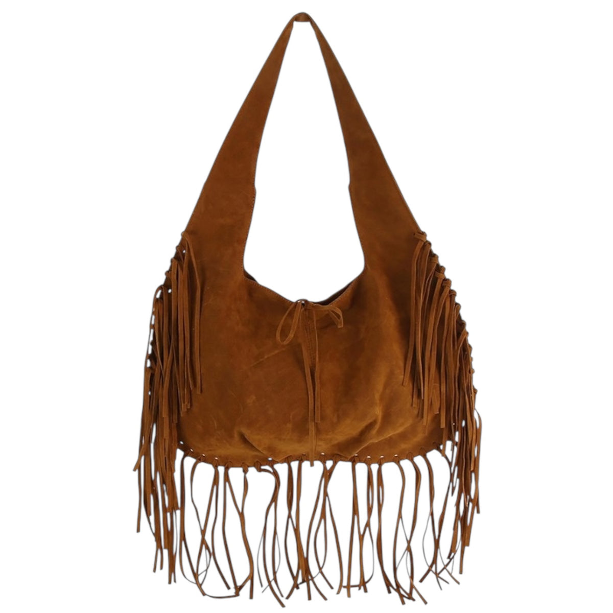 Emmi Genuine Suede Fringed Bag