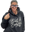 Family Over Everything® Hoodie - Black – Alicia DiMichele Boutique