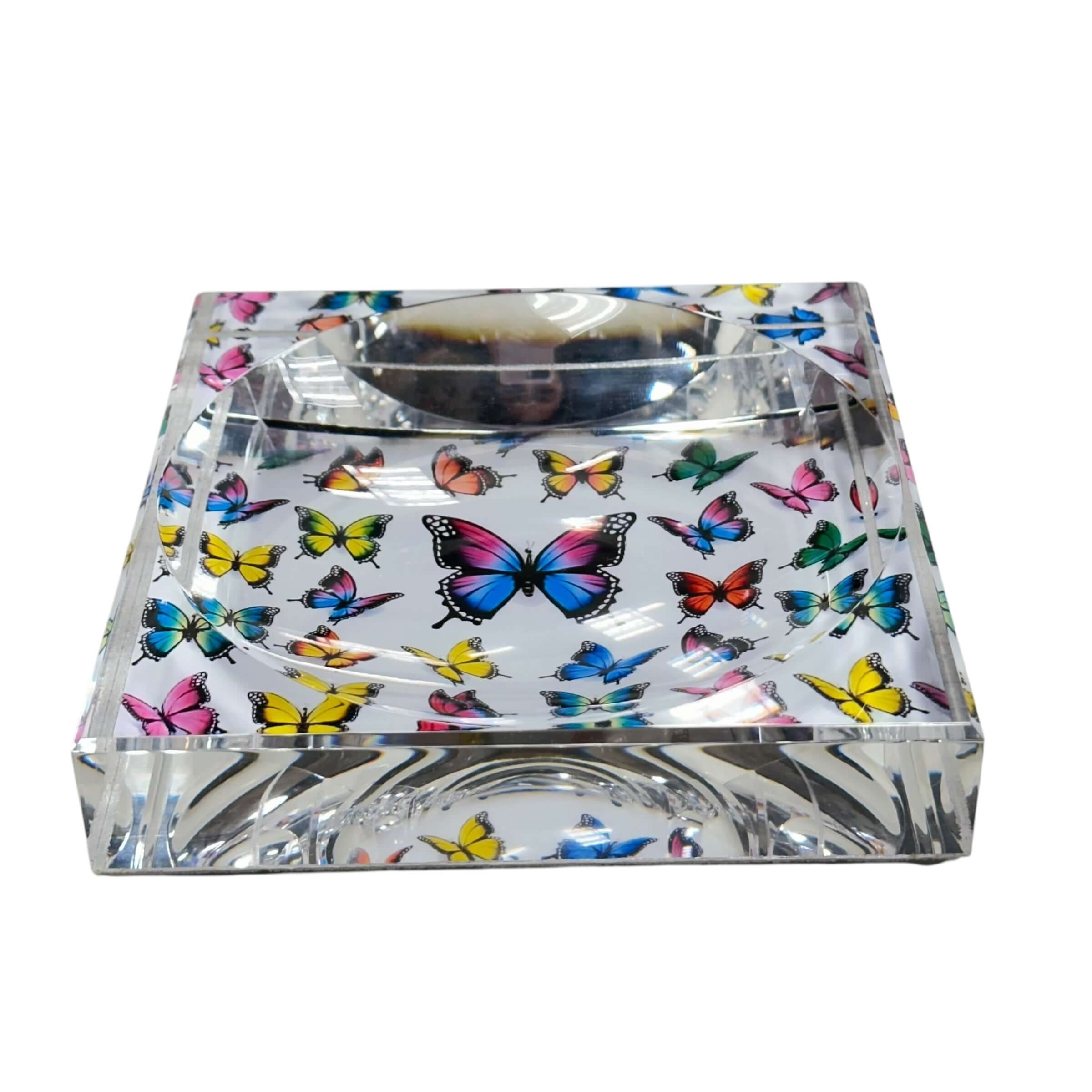 Butterfly Acrylic Block Trinket Dish – Alicia DiMichele Boutique