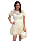 Bow Mesh Puff Sleeve Mini Dress – Alicia DiMichele Boutique