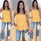 Flowy Crochet Trim Tank Top – Alicia DiMichele Boutique