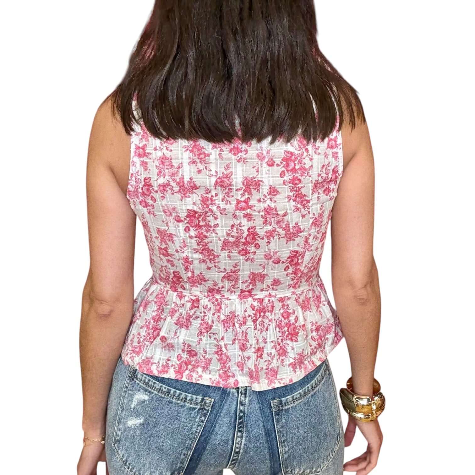 Rosie Toile Ribbon Top – Alicia DiMichele Boutique