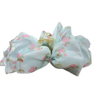Large Floral Sheer Bow Hair Clip - Blue – Alicia DiMichele Boutique