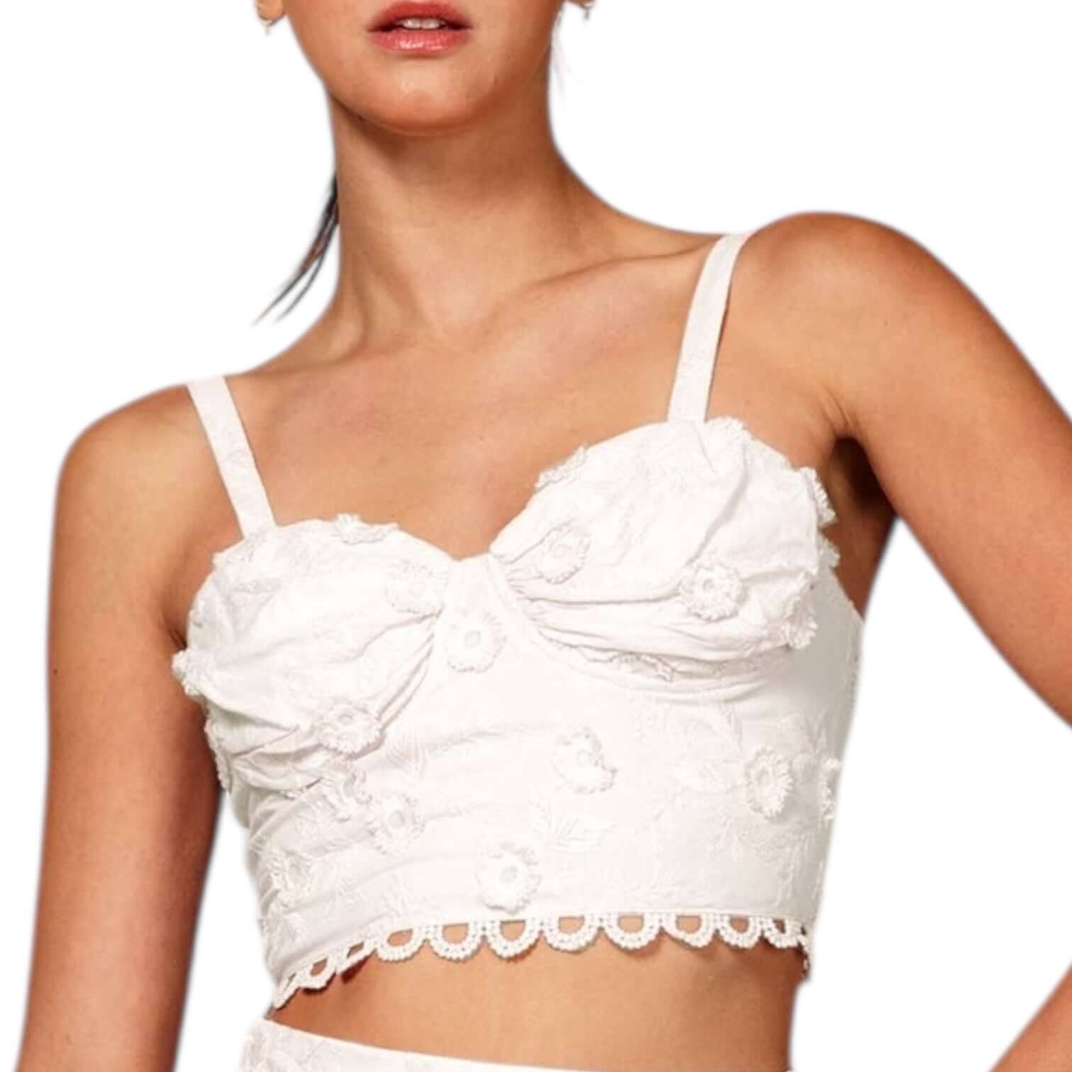 Sweetheart Embroidered Floral Cami – Alicia DiMichele Boutique