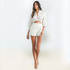 Sweet Escape Eyelet Shorts Set – Alicia DiMichele Boutique