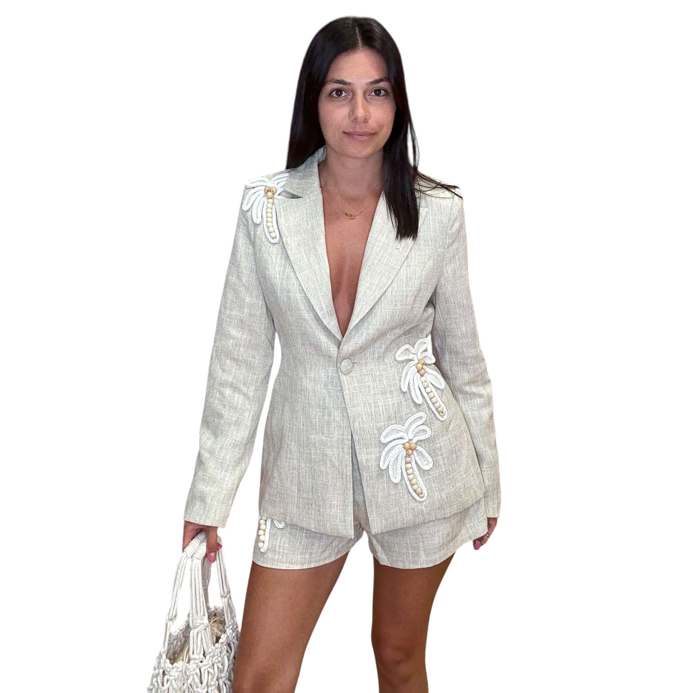 Palm Club Blazer Short Set – Alicia DiMichele Boutique