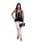 Petal Daze Embroidered Tank – Alicia DiMichele Boutique