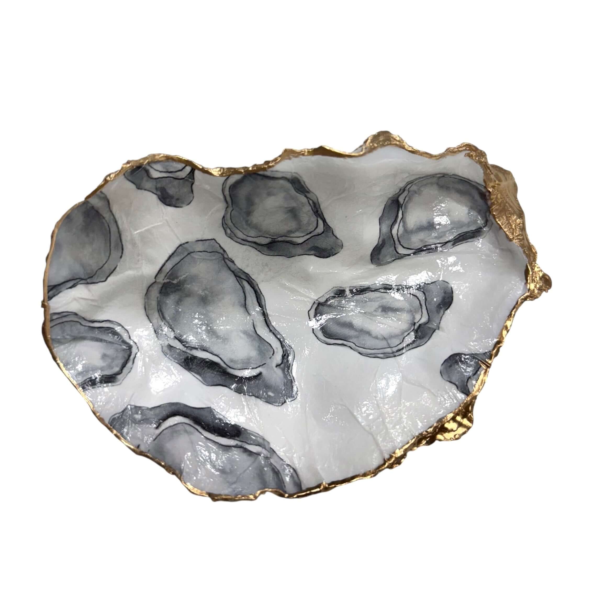 Grey Oyster Shell Dish – Alicia DiMichele Boutique