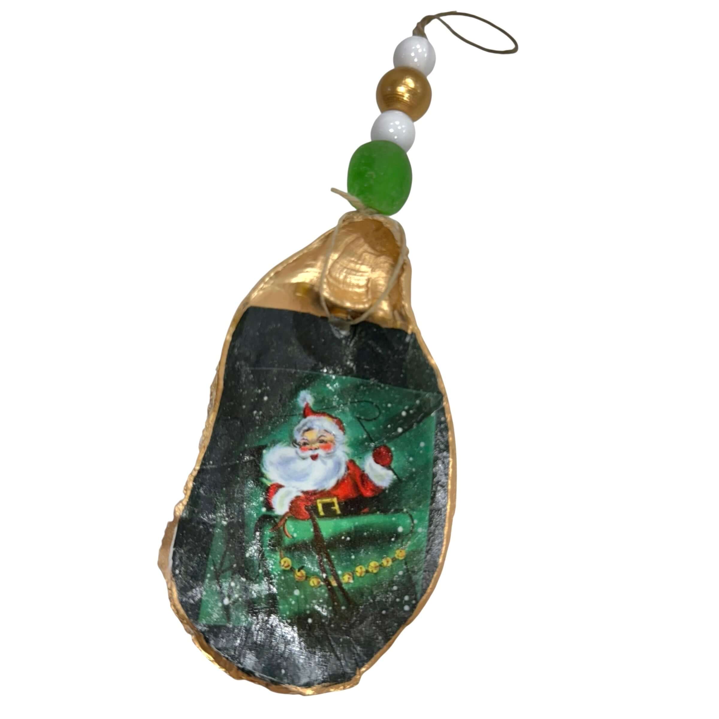 Santa Sleigh Oyster Ornament – Alicia DiMichele Boutique