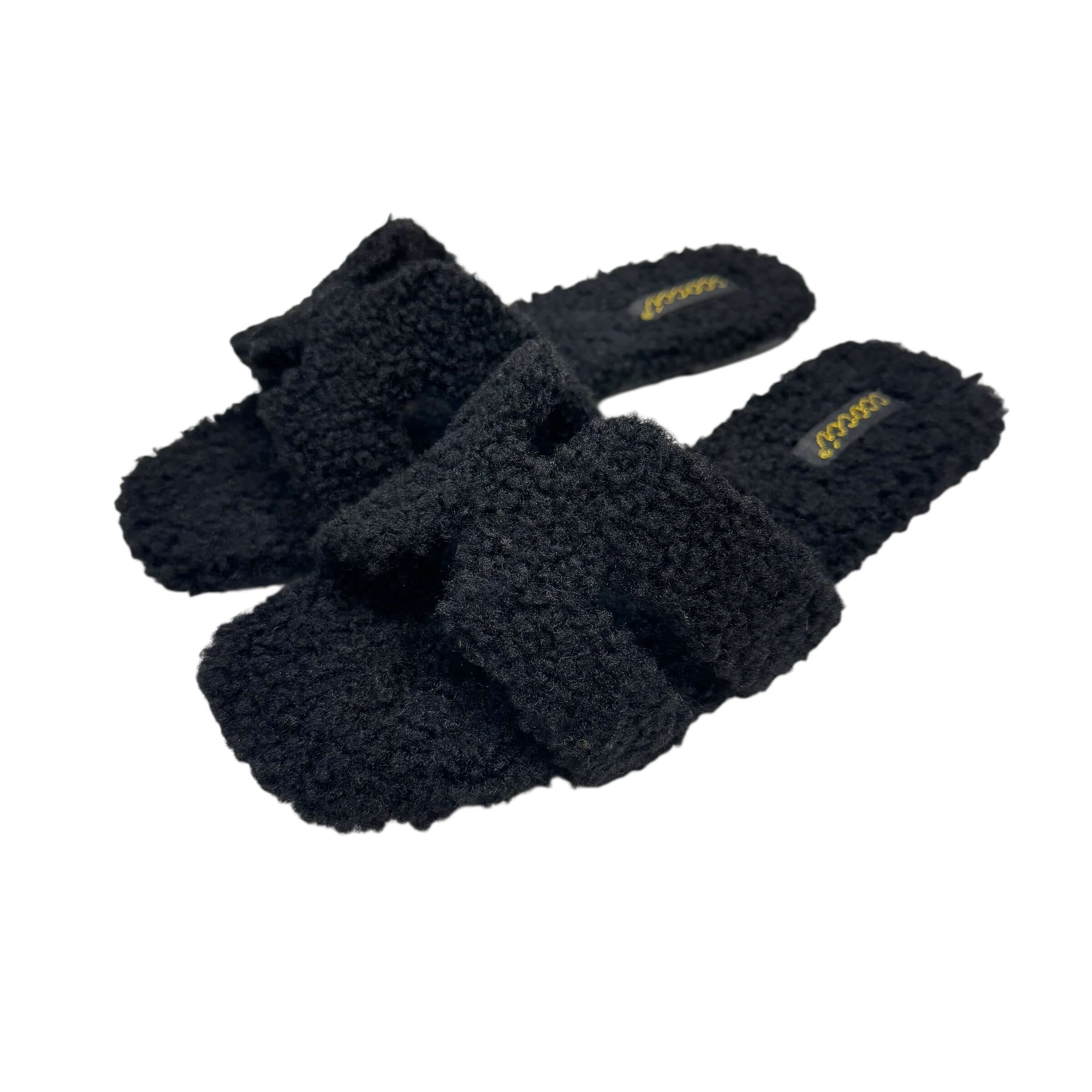 Teddy Slide Sandal - Black – Alicia DiMichele Boutique