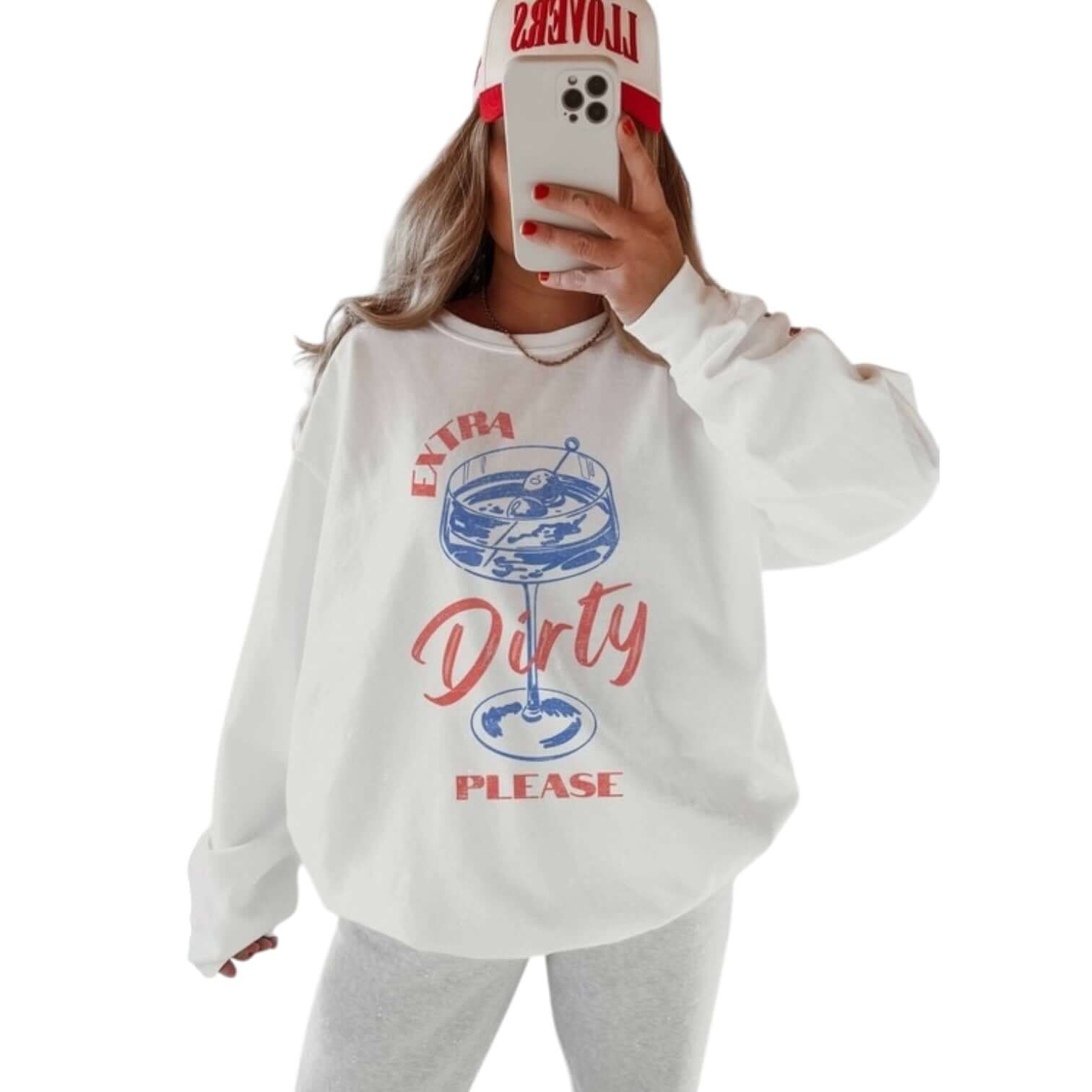 Extra Dirty Martini Graphic Sweatshirt – Alicia DiMichele Boutique
