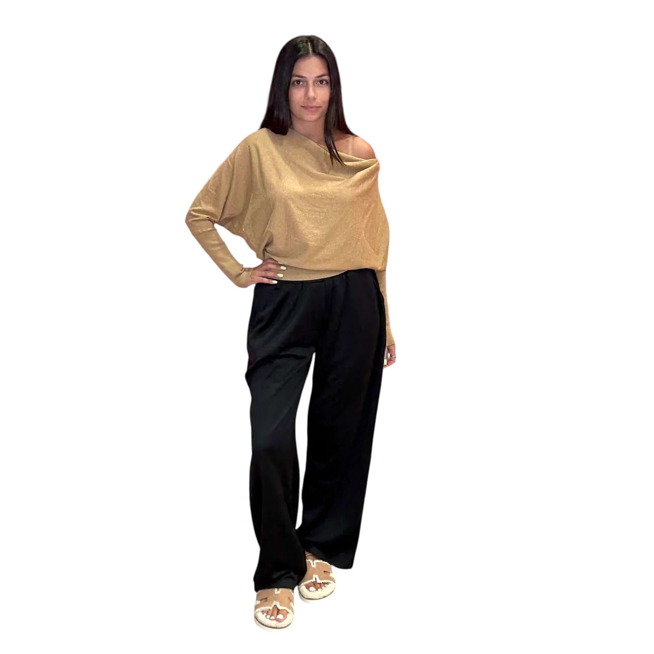 Luxe Drape Knit Sweatpants - Black – Alicia DiMichele Boutique