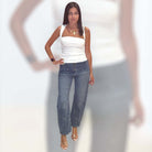 Square It Up Jersey Tank – White – Alicia DiMichele Boutique