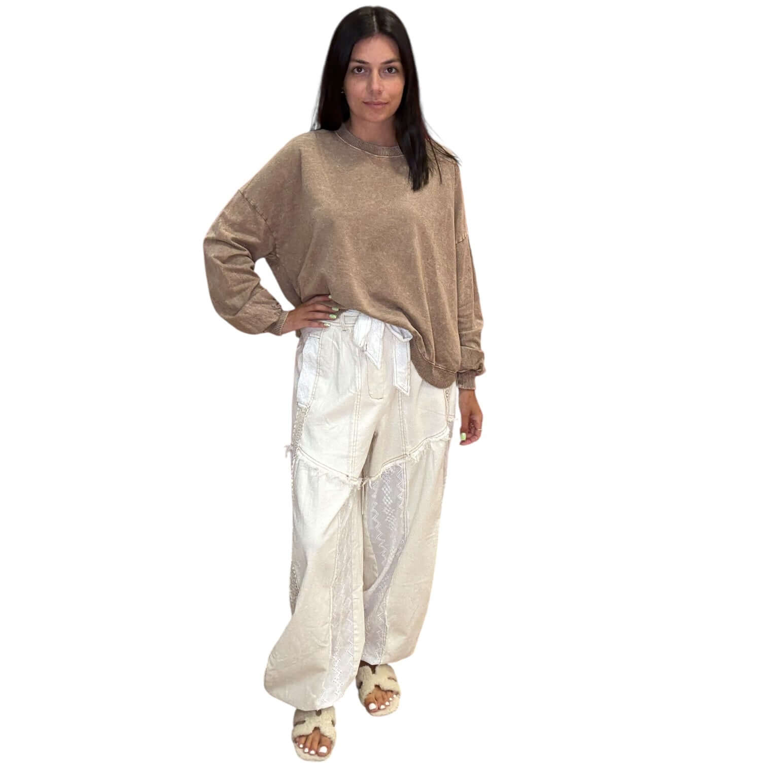 Mocha Open Back Terry Top – Alicia DiMichele Boutique