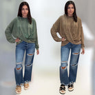 Twisted Hoodie – Chocolate – Alicia DiMichele Boutique