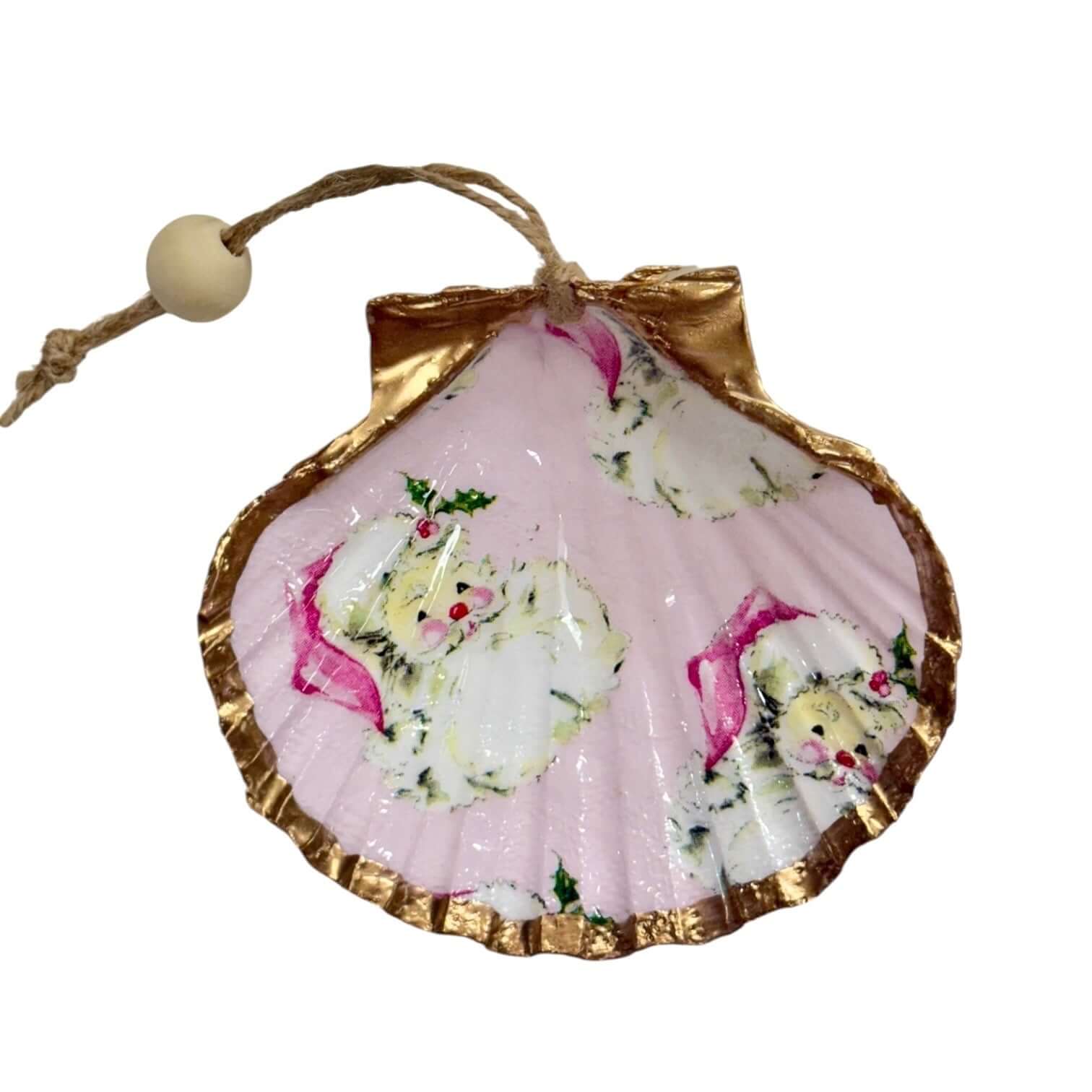 Vintage Santa Shell Ornament – Alicia DiMichele Boutique