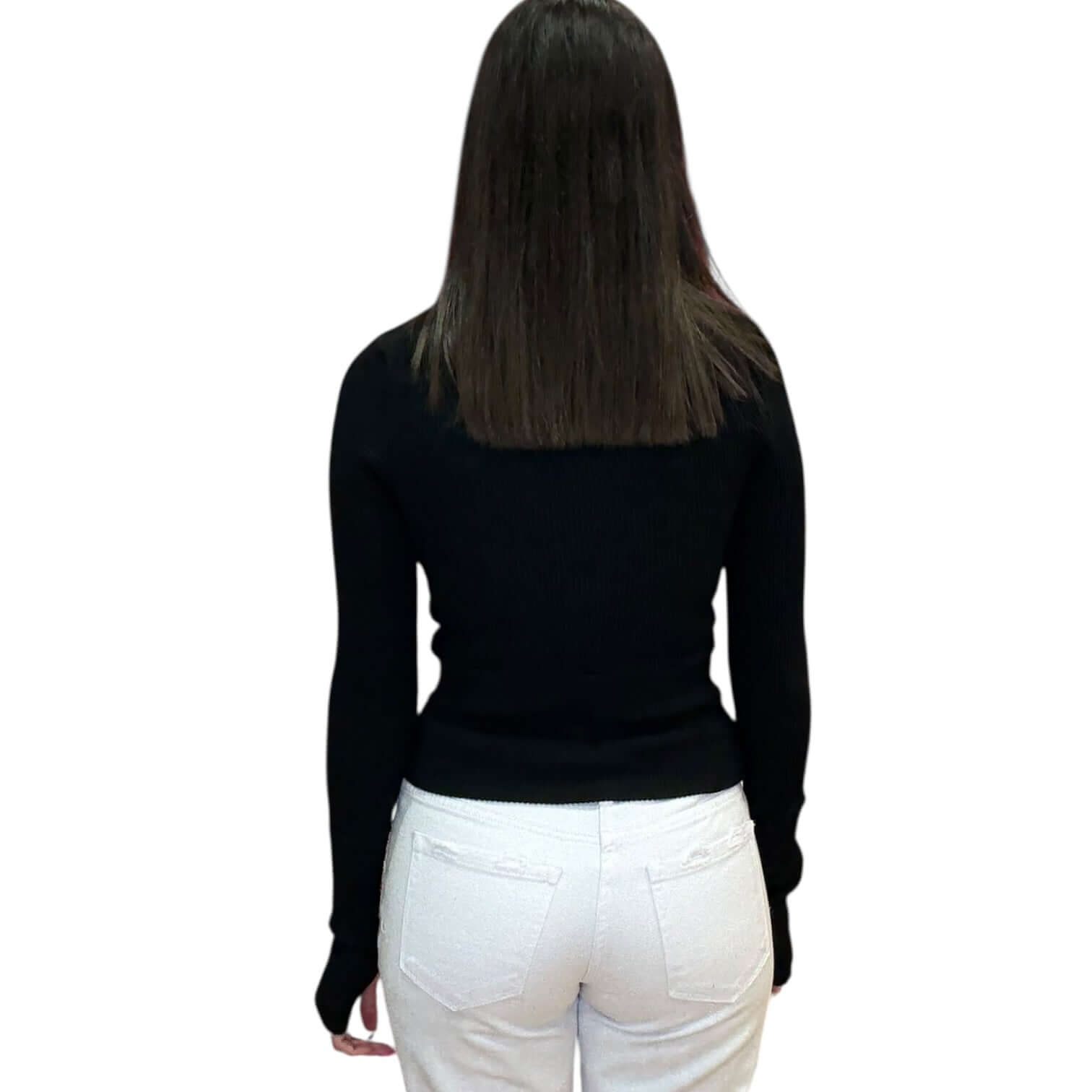 Black Half-Zip Top – Alicia DiMichele Boutique