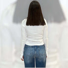 Off White Half-Zip Top – Alicia DiMichele Boutique