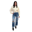 Cream Slouchy Knit Sweater – Alicia DiMichele Boutique