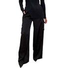Black Satin Cargo Pants – Alicia DiMichele Boutique