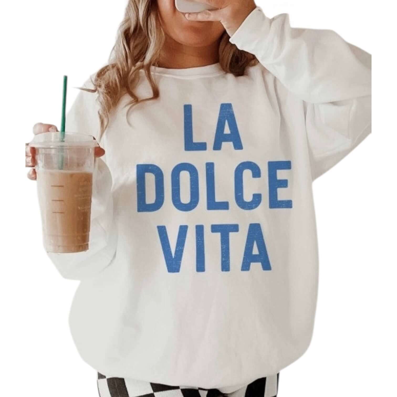 La Dolce Vita Graphic Sweatshirt – Alicia DiMichele Boutique