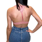Lace Halter Bralette - Candy Apple – Alicia DiMichele Boutique