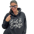 Family Over Everything® Hoodie - Black – Alicia DiMichele Boutique