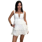 Ivory Eyelet Mini Dress – Alicia DiMichele Boutique