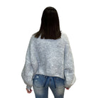 Bow Detailed Teddy Bear Cardigan - Grey – Alicia DiMichele Boutique
