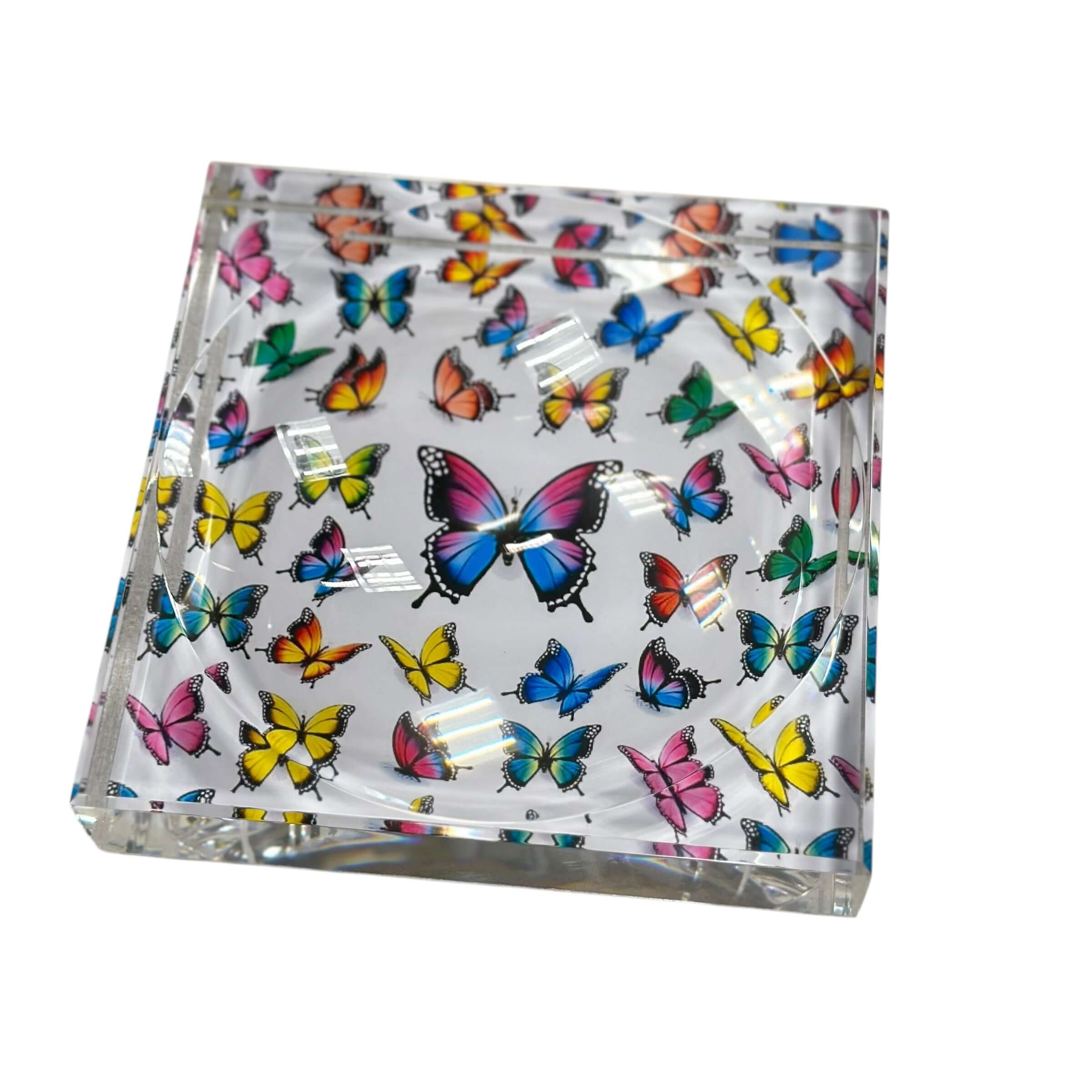 Butterfly Acrylic Block Trinket Dish – Alicia DiMichele Boutique