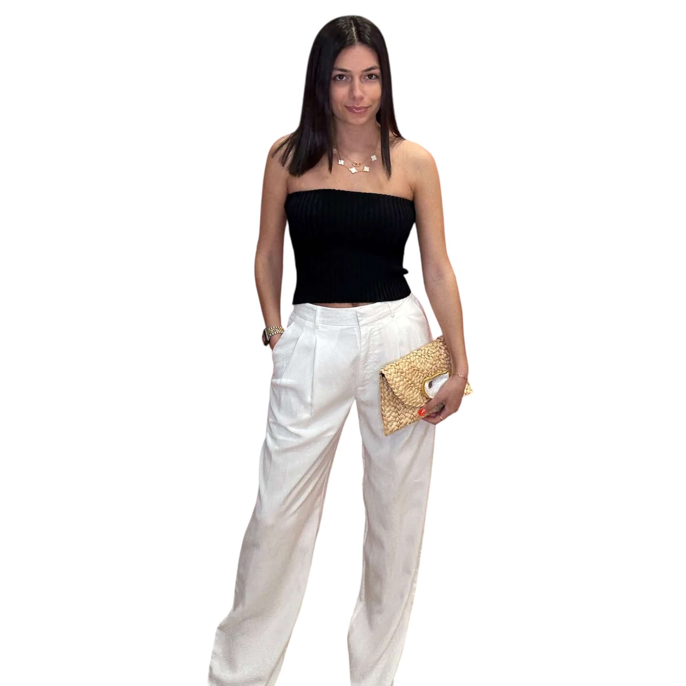 Shoreline Stretch Ribbed Tube Top - Black – Alicia DiMichele Boutique