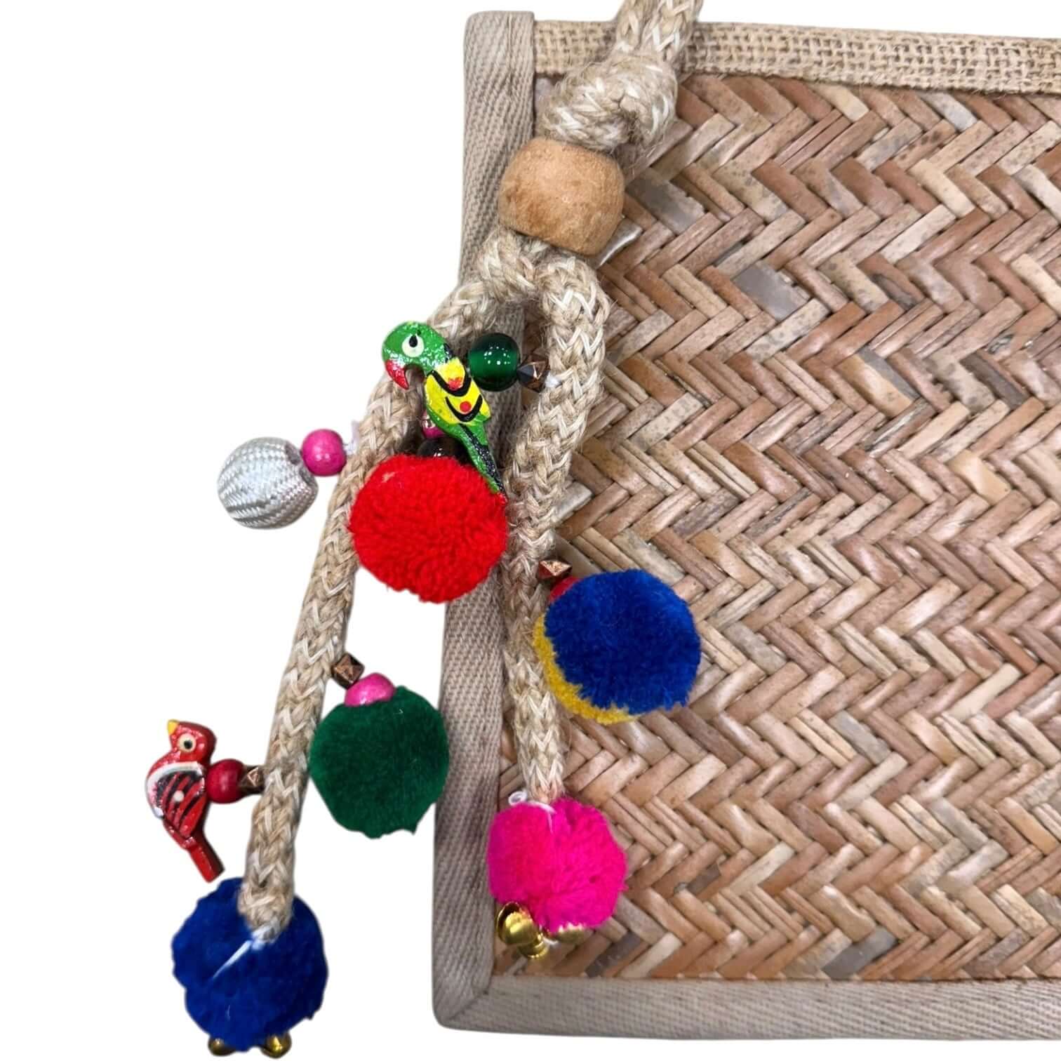 Palm Carnival Bamboo Clutch – Alicia DiMichele Boutique