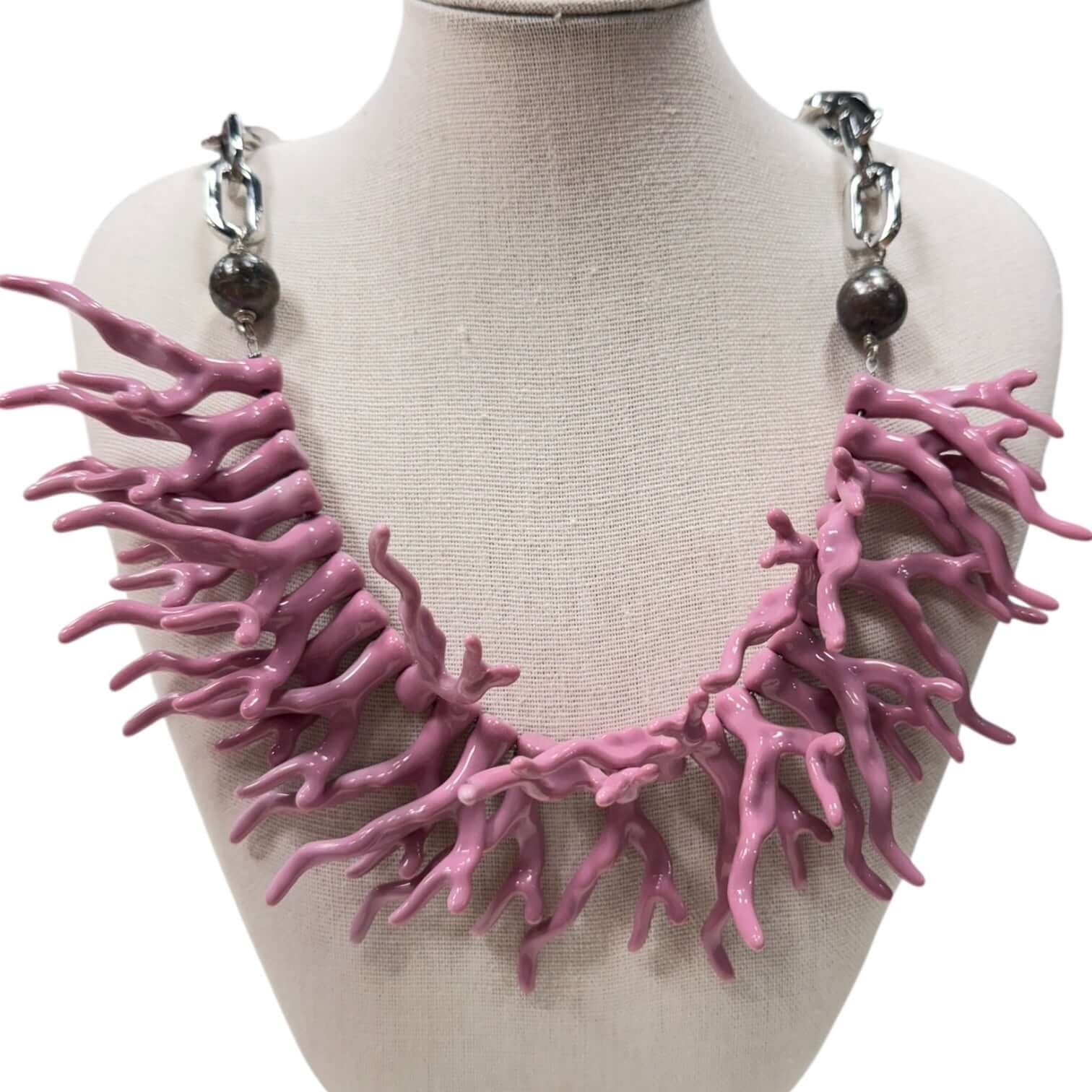 Rose Tide Coral Statment Necklace – Alicia DiMichele Boutique