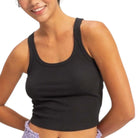 Black Scoop Ribbed Tank – Alicia DiMichele Boutique