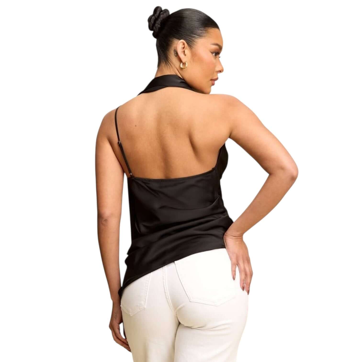 Noir Nights Luxe Scarf Top – Alicia DiMichele Boutique