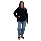 Black Chill Split Knit Sweater – Alicia DiMichele Boutique