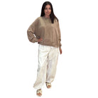 Mocha Open Back Terry Top – Alicia DiMichele Boutique