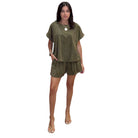 Luxe Suede Shorts Set - Olive – Alicia DiMichele Boutique