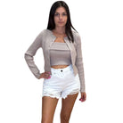 Ribbed Tube Top Cardigan Set -Mocha – Alicia DiMichele Boutique