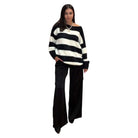 Bold & Cozy Striped Sweater – Alicia DiMichele Boutique