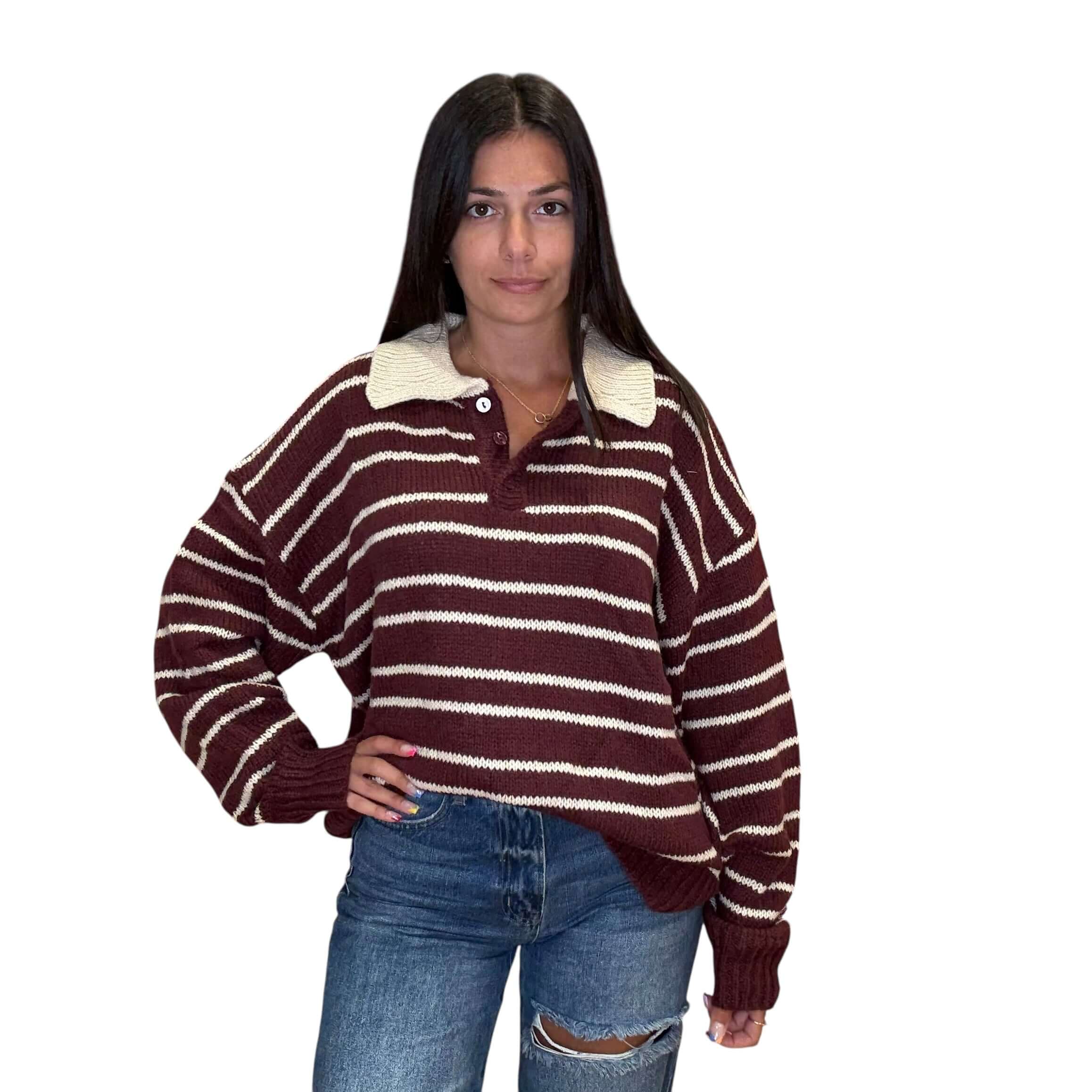 Varsity Stripe Sweater – Alicia DiMichele Boutique
