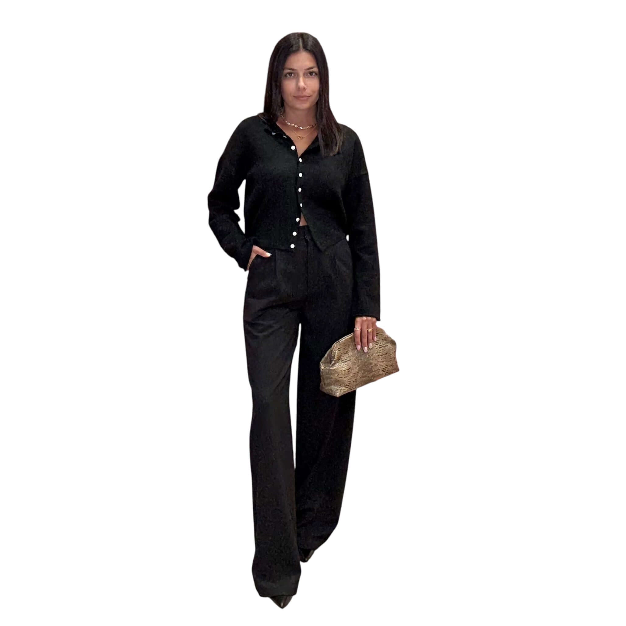 Everyday Ease Cardigan - Black – Alicia DiMichele Boutique