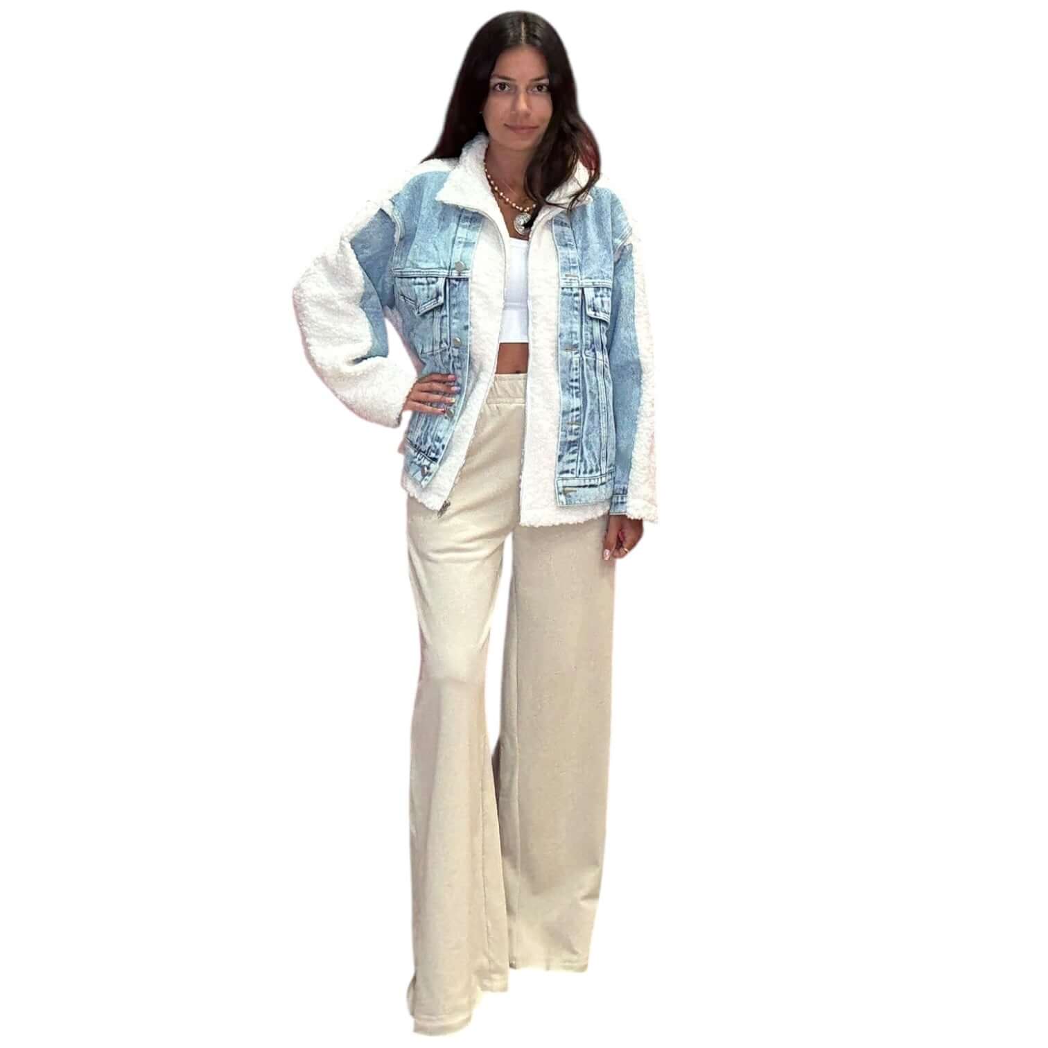 Sherpa Edge Denim Jacket – Alicia DiMichele Boutique