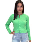 Green Cable Knit Button Cardigan – Alicia DiMichele Boutique