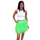 Amelia Frilly Mini Skirt - Neon Green – Alicia DiMichele Boutique
