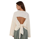 Back Tie Slouchy Crop Top – Alicia DiMichele Boutique